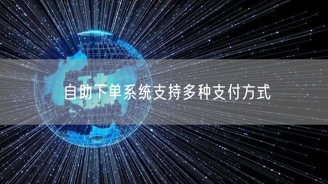 自助下单系统支持多种支付方式